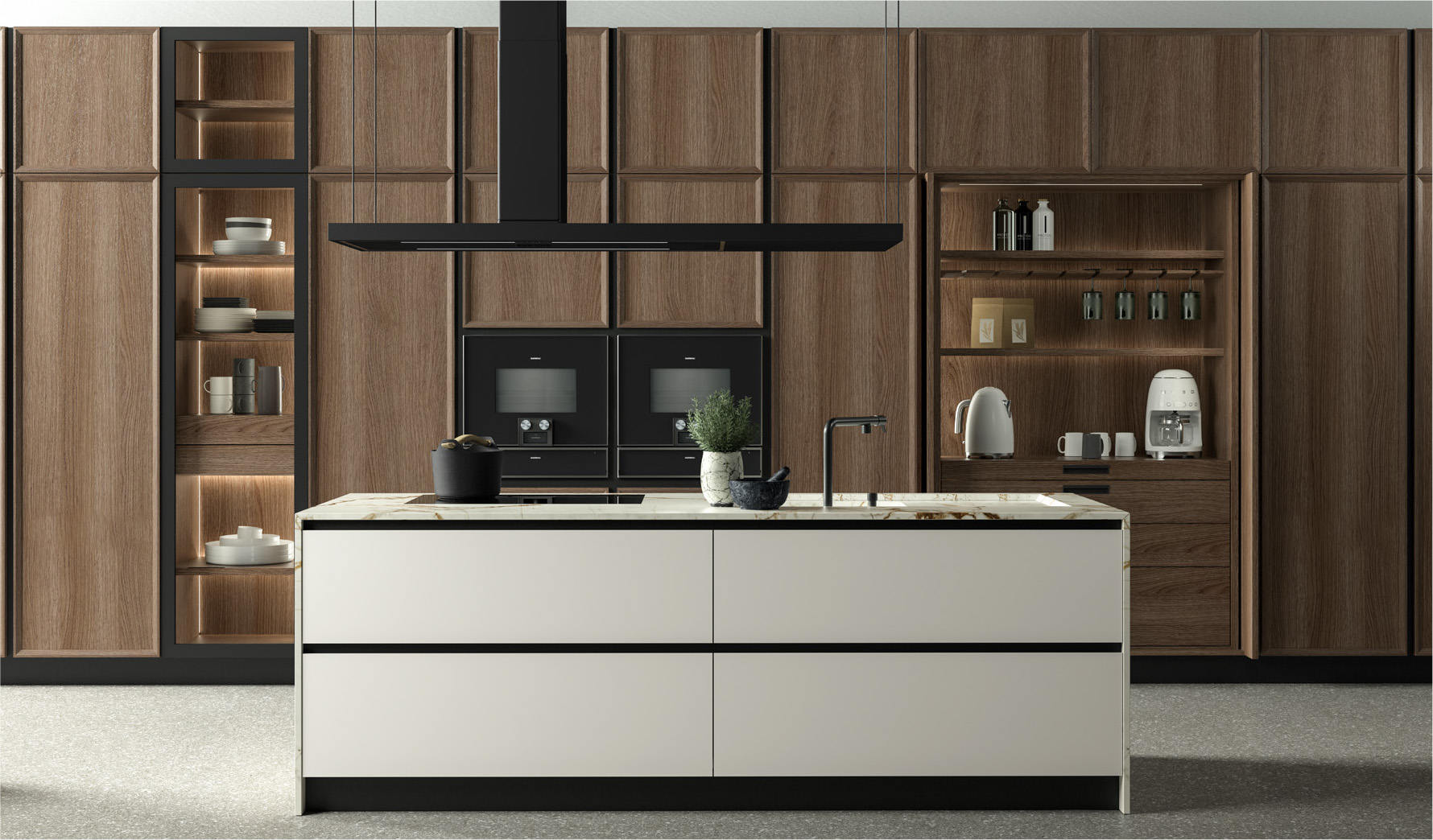 castagna-cucine-deco18 Castagna Cucine - Déco kitchen in metal and wood