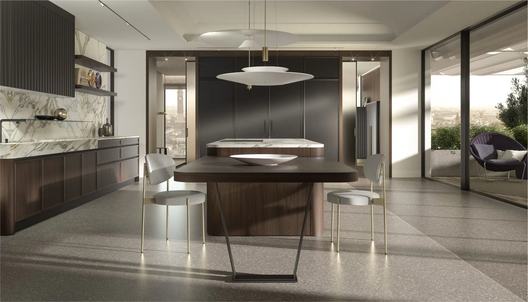 Castagna Cucine - Déco kitchen in metal and wood