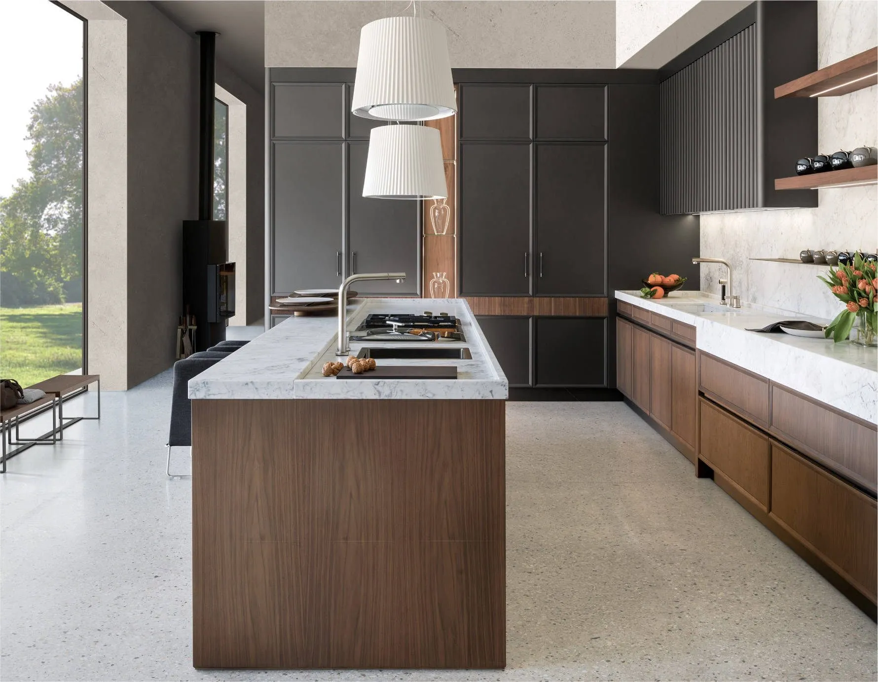 Castagna Cucine - Déco kitchen in metal and wood